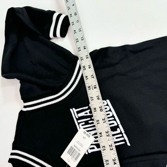 Panic! At The Disco Manhead Jacket Mens Large Black Varsity Button-Front New - Picture 8 of 9